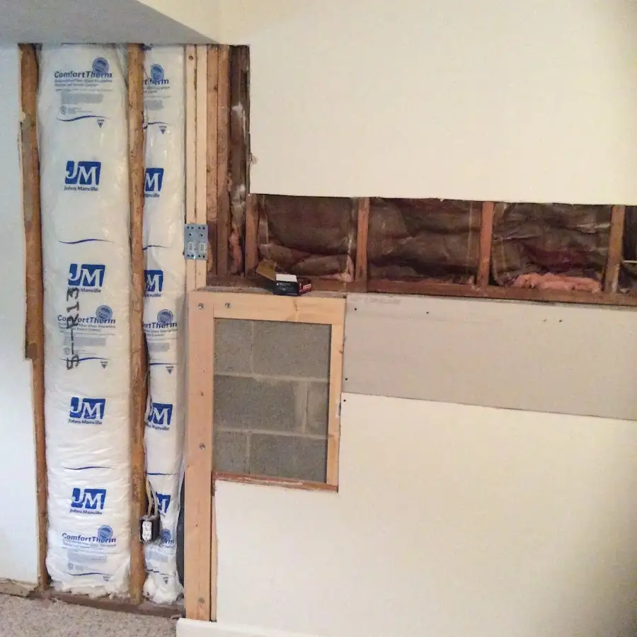 Wall insulation replacement during Contents Cleaning & Restoration in Hewitt